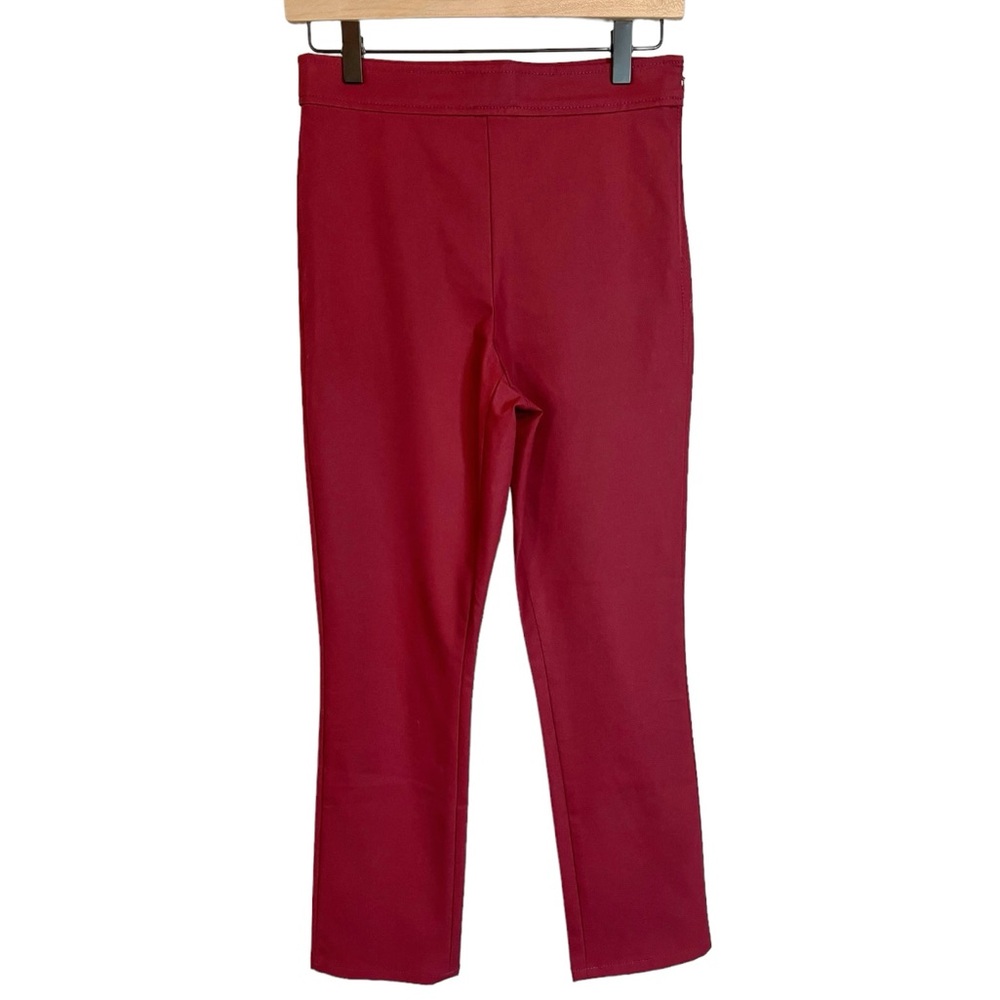 Theory Bimsa Deep Raspberry Approach Pants - Picture 2 of 7